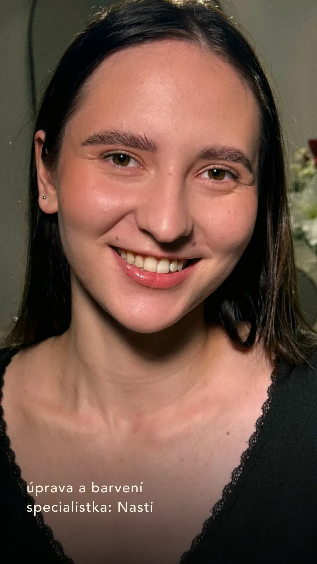 Laminace obočí Brno – výsledek noéme, specialistka Nasti
