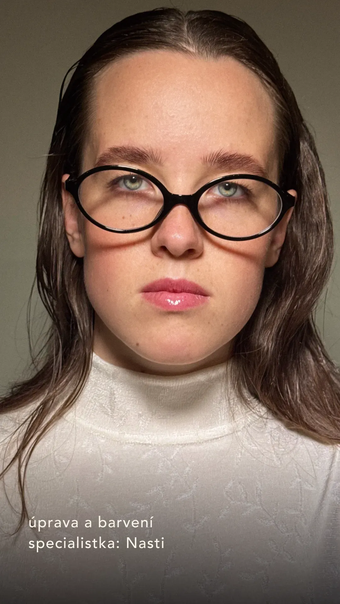 Laminace obočí Brno – výsledek noéme, specialistka Nasti